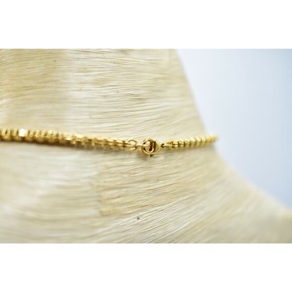 Nolan Miller Vintage Heart Necklace Gold Pave Rhinestone Crystal Signed 90s Bin6 - Picture 8 of 12